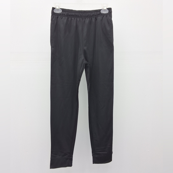 Boys Black Tricot Jogger Set - Zip Jacket & Track Pants (2 PC Set), Size 10/12 - Picture 5 of 7